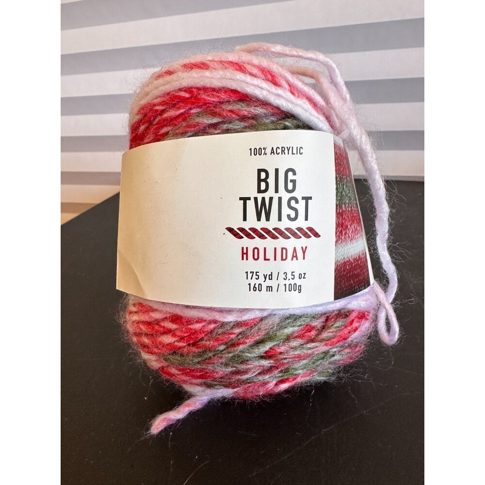 Big Twist Holiday 100% Acrylic Yarn Single Skein 3.5 oz